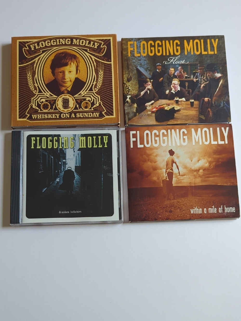 Lot Of 4 CDs Flogging Molly Drunken Lullabies Within A Mile Of Home Float
